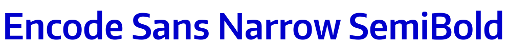 Encode Sans Narrow SemiBold 字体